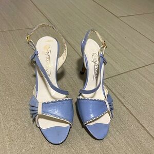 Vintage baby blue heels, size 6 as is